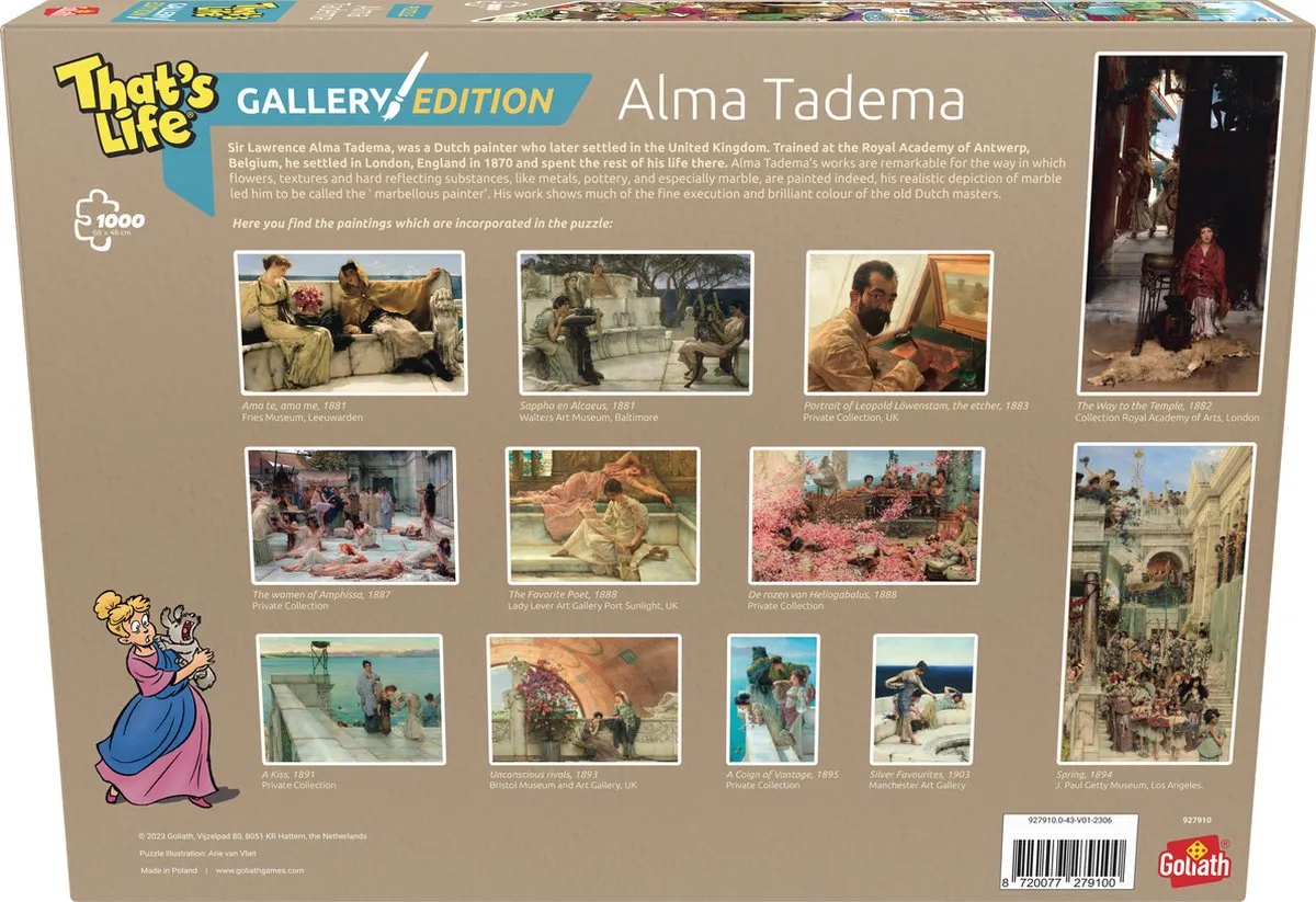 Goliath Thats Life Gallery Alma Tadema Legpuzzel 1000 Stuks - 68x48cm