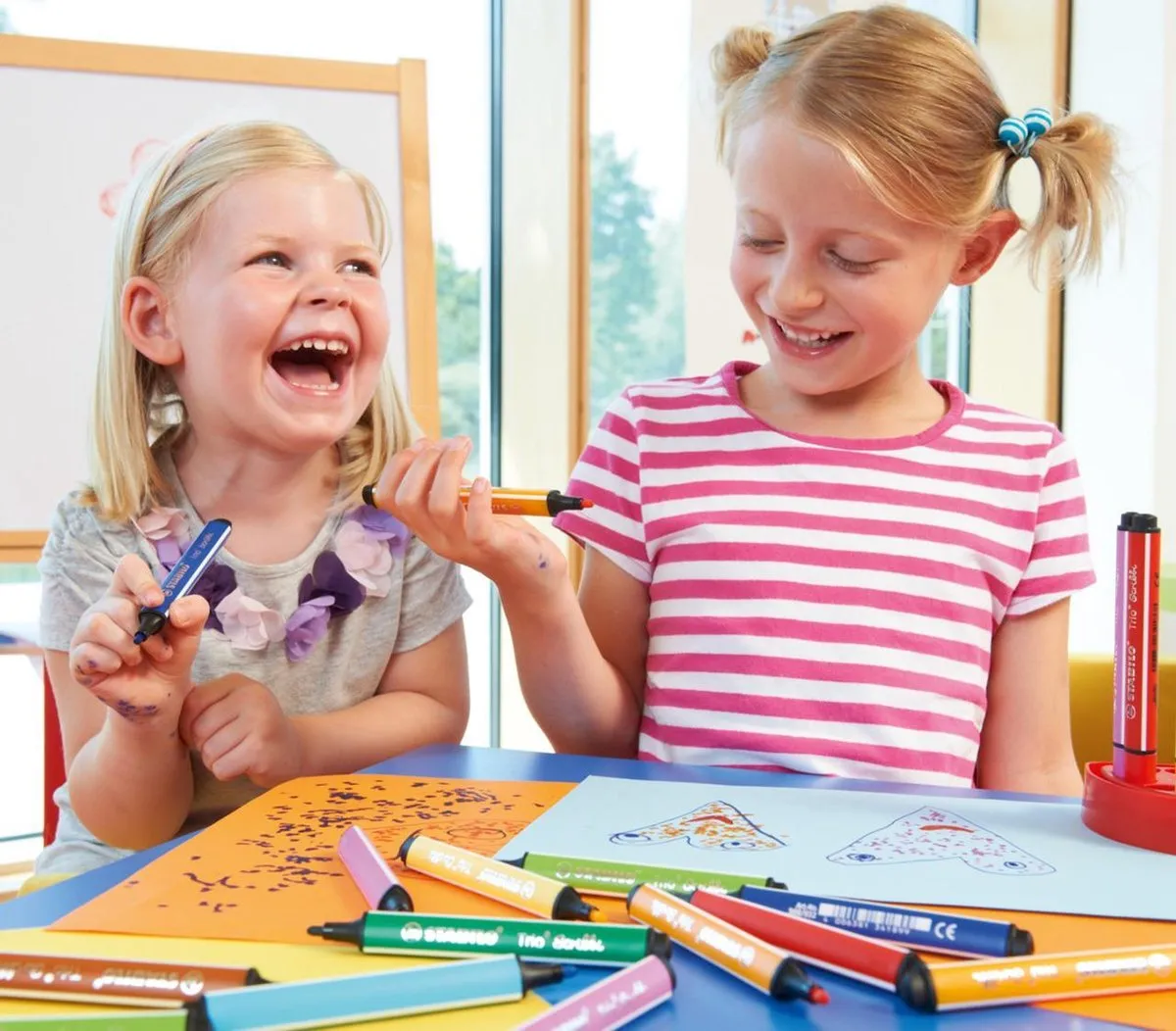 STABILO Trio Scribbi Viltstiften - 8 Kleuren - afbeelding 6 van 6