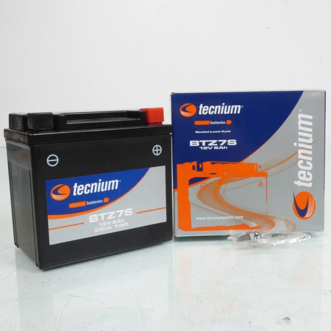 Batterie SLA Tecnium pour Scooter Honda 100 Zoomer 2004 à 2011 YTZ7S / 12V 6Ah