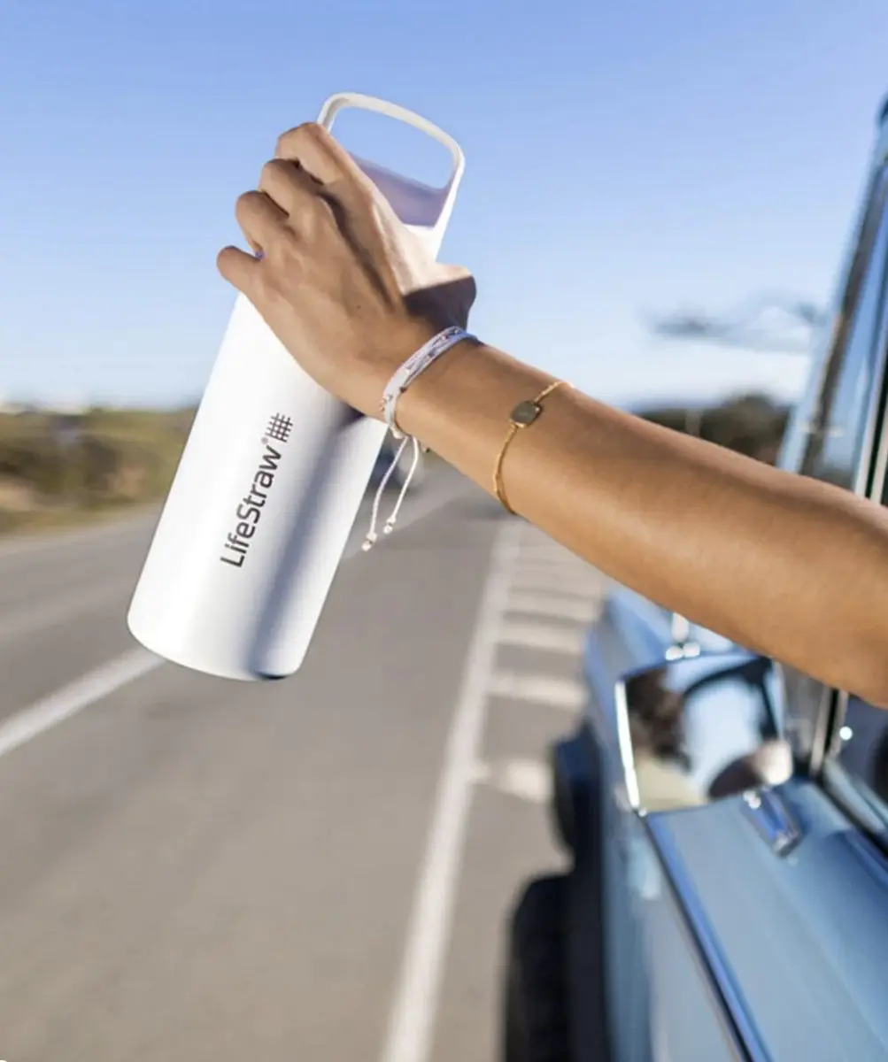 LifeStraw Go 2.0 RVS Waterfilterfles 700ml - Wit