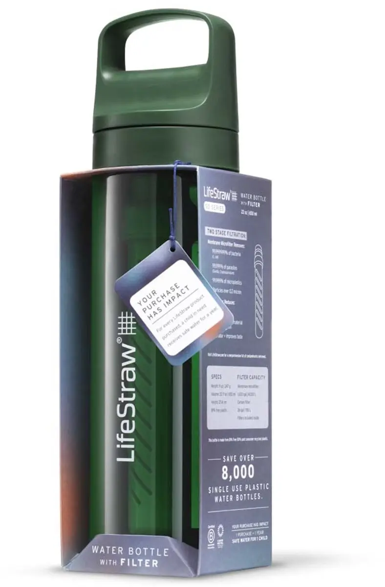 LifeStraw Go 2.0 Waterfles 650ml - Terrace Green
