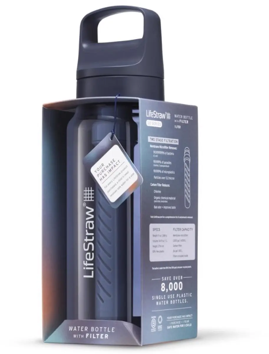 LifeStraw Go 2.0 Waterfles 650ml - Blauw - afbeelding 6 van 6
