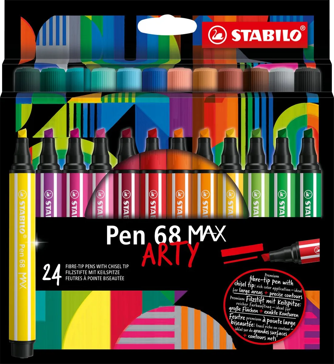 STABILO Pen 68 MAX Arty Viltstiften