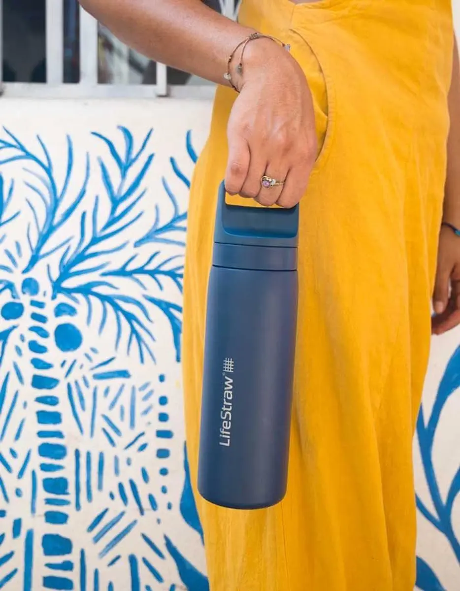 LifeStraw Go 2.0 LGV418ASWW Waterfles - 500ml - Aegean Sea