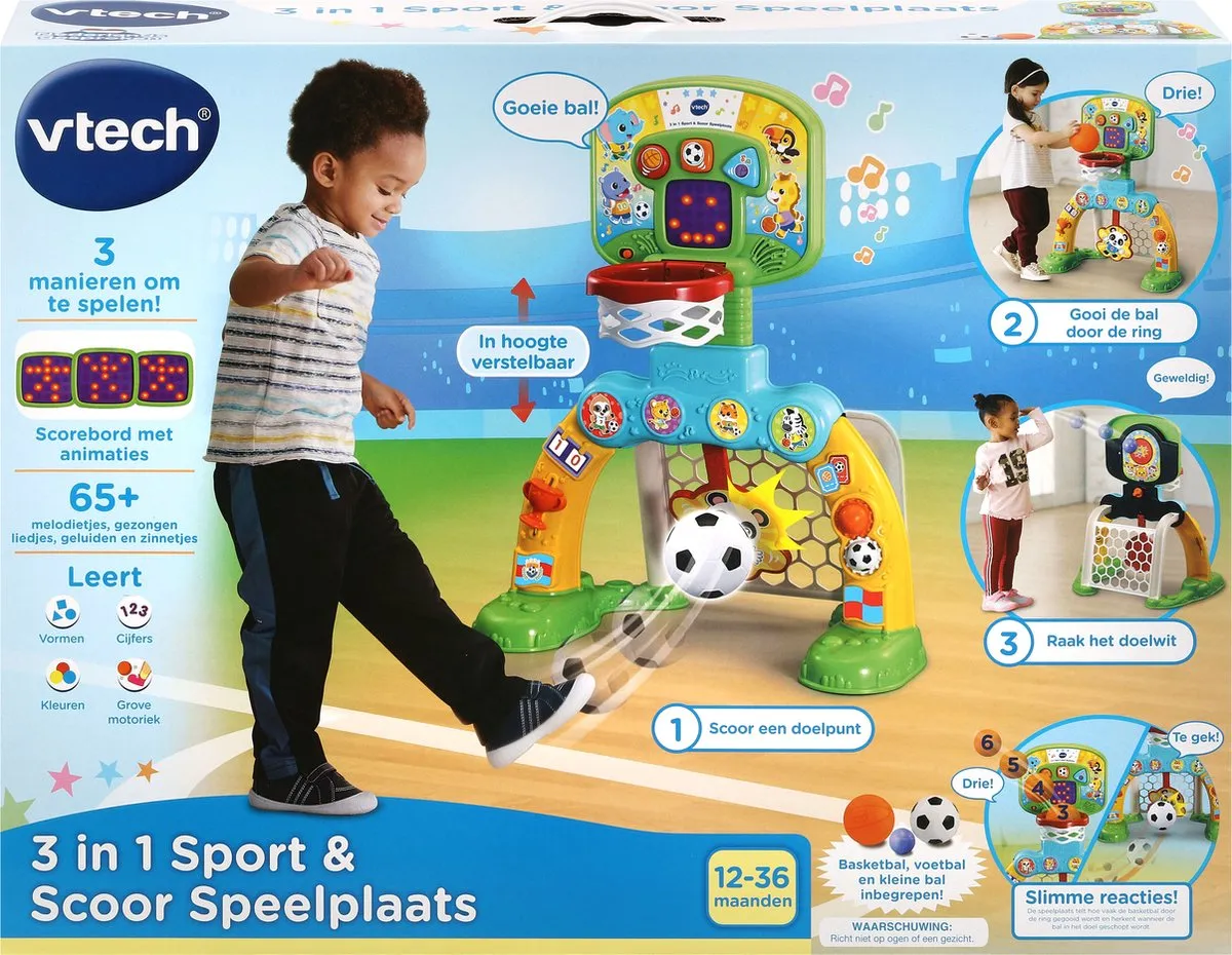 VTech 3-in-1 Sport & Scoor Speelplaats - Multicolor