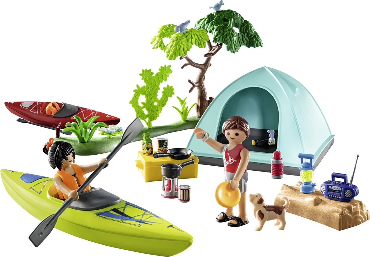 Playmobil Family Fun Outdoor Kamperen 71425 - Meerkleurig