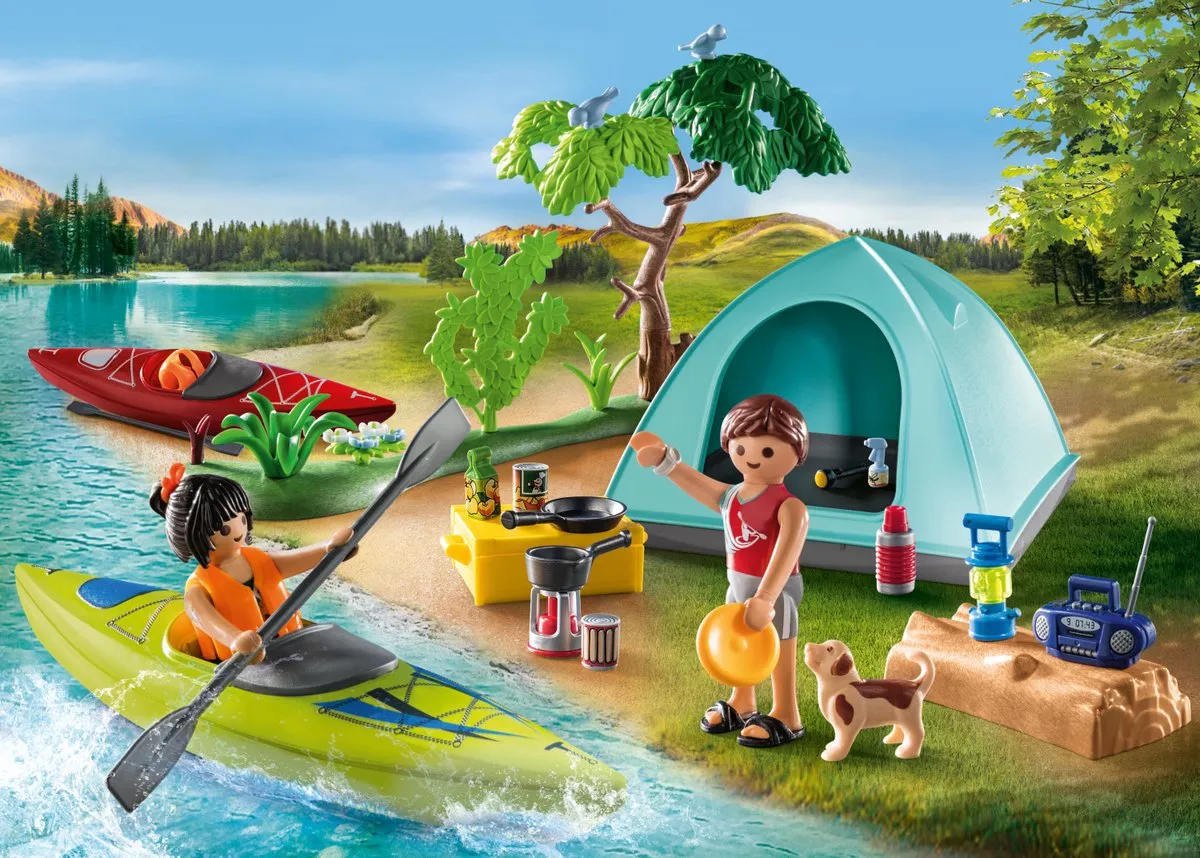 Playmobil Family Fun Outdoor Kamperen 71425 - Meerkleurig