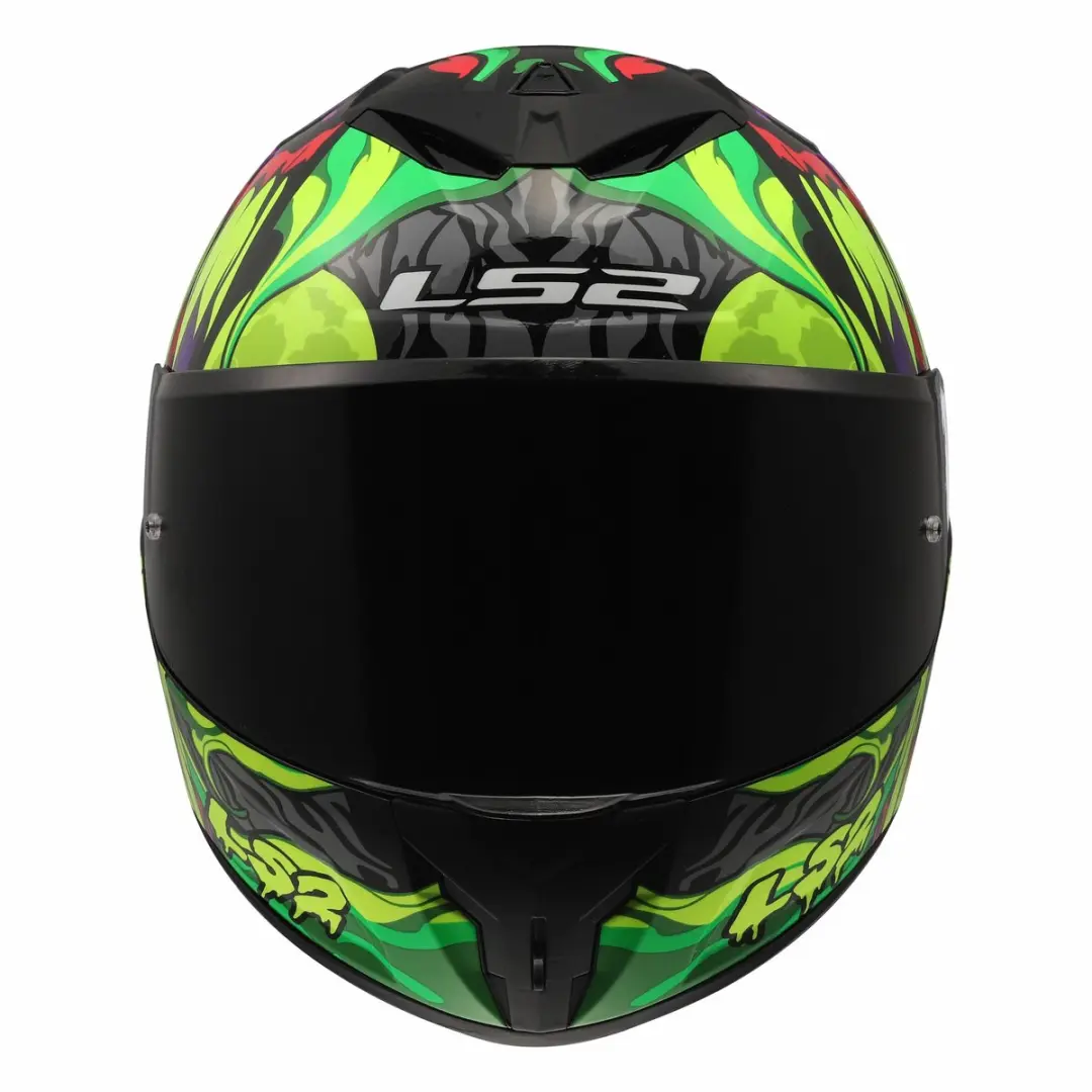 LS2 Rapid III Lycant FF820 Helm - Paars/Groen - Maat L