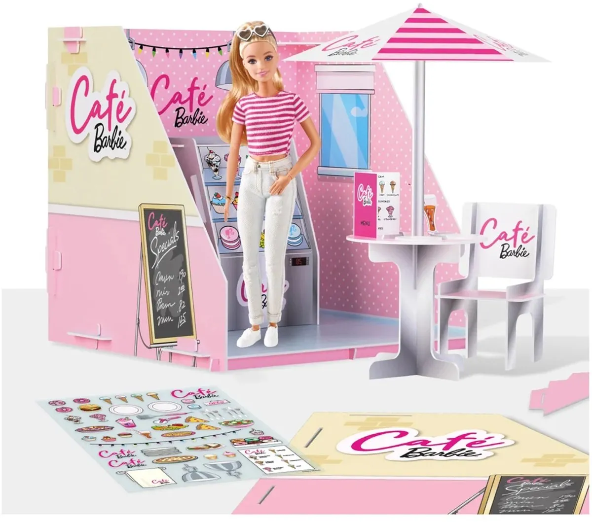 Barbie Maak Je Eigen Pop-up Café Set - Diverse