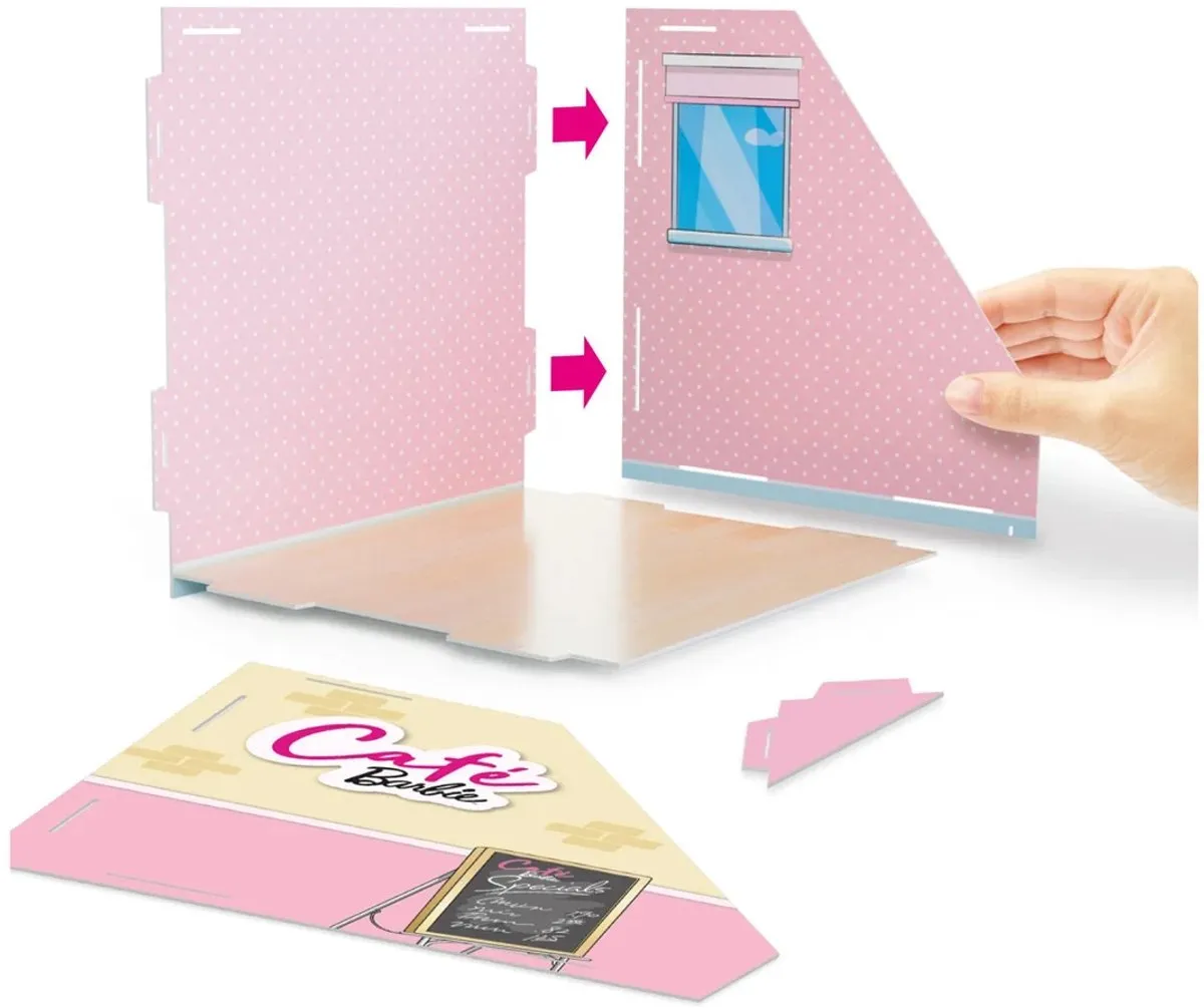 Barbie Maak Je Eigen Pop-up Café Set - Diverse