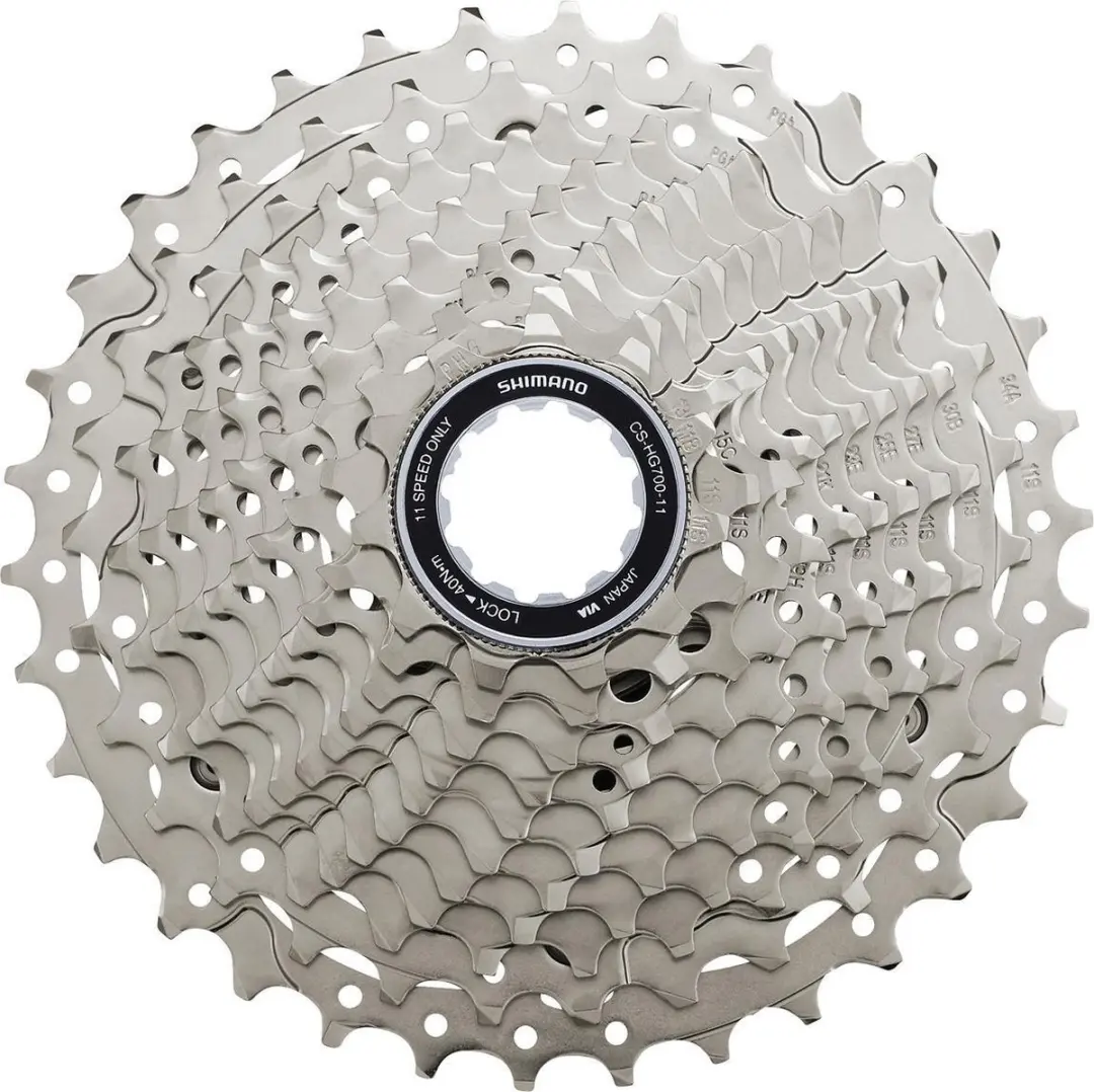 Shimano CS-HG700 11-Speed Cassette 11-34T - Zilver/Chroom