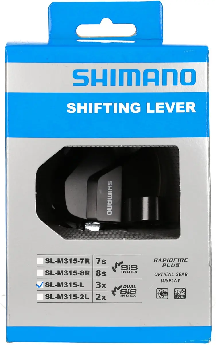 Shimano 3-Speed Shifter SL-M315 - Zwart