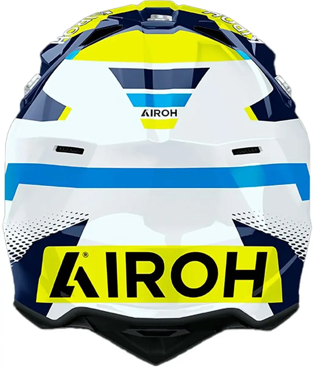 Airoh Wraaap Vision Motocrosshelm XS - Wit/Blauw/Orange