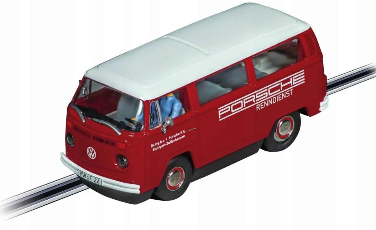 Carrera EVOLUTION VW Bus T2b 27760 - Schaal 1:32 - Wit/Rood