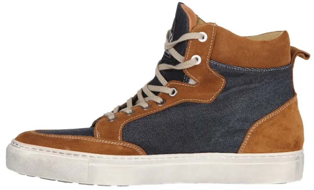 Helstons Kobe Canvas Armalith Leer Motorschoenen