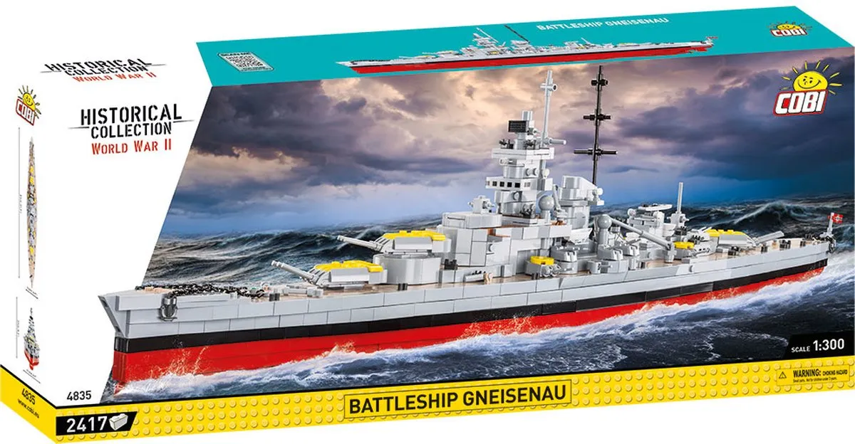 Cobi Battleship Gneisenau 1:300 Modelbouwpakket