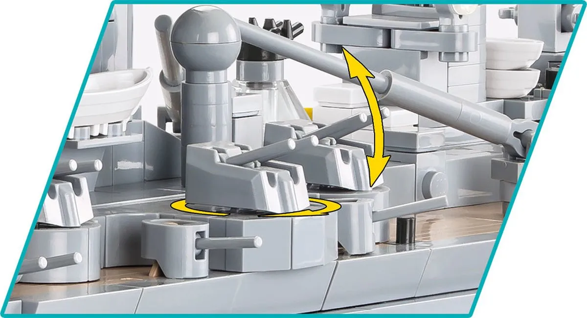 Cobi Battleship Gneisenau 1:300 Modelbouwpakket - 2417 Stenen
