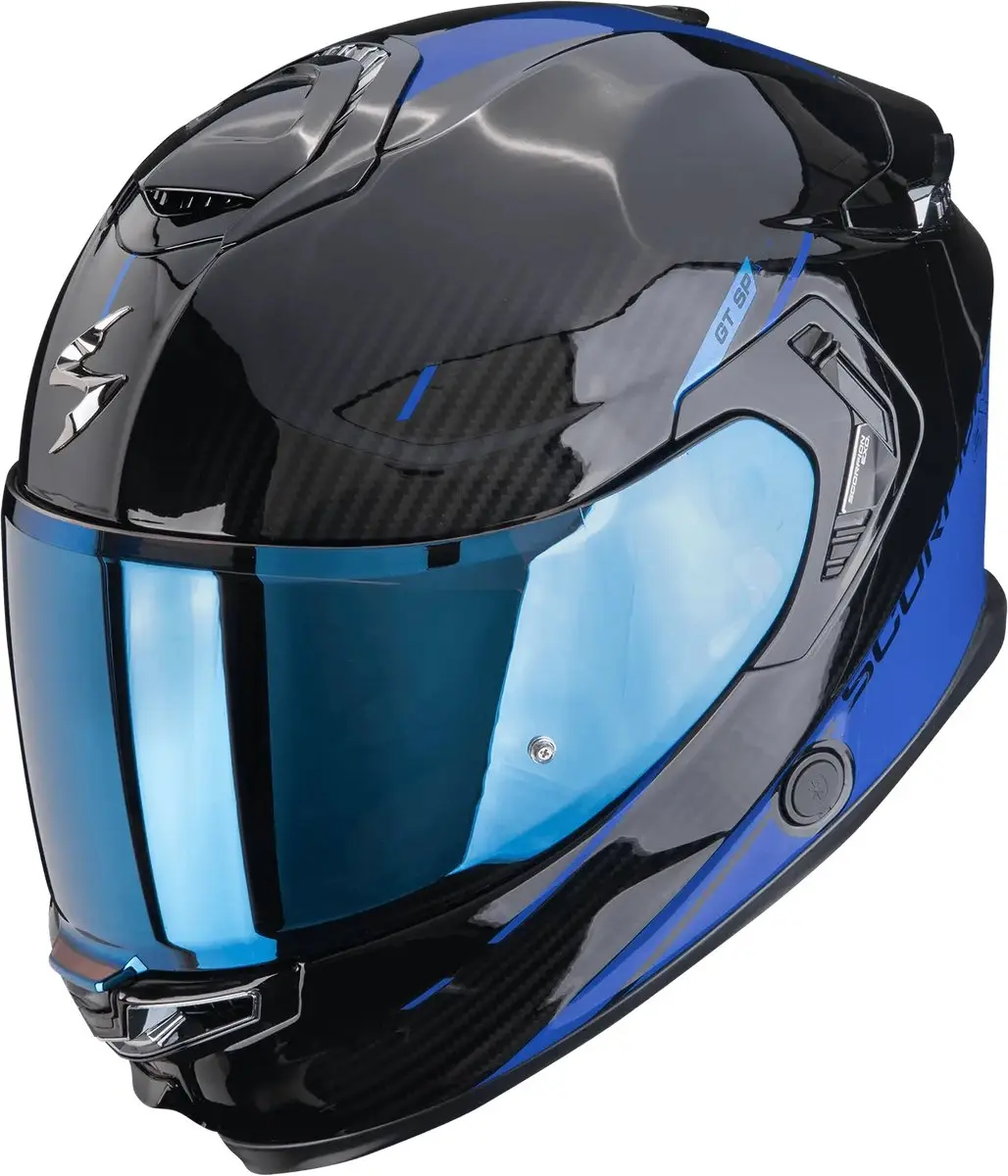 Scorpion EXO-GT SP Air Asphalt Black Blue Integraalhelm