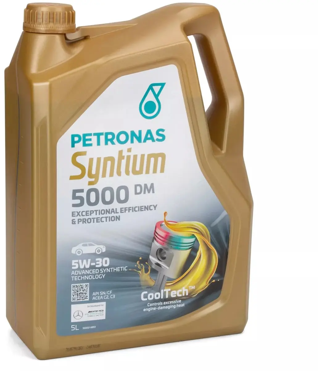 PETRONAS 5L Petronas Syntium 5000DM 5W30 C2, C3 MB 229.51/52 VW 505.00/505.01 BM