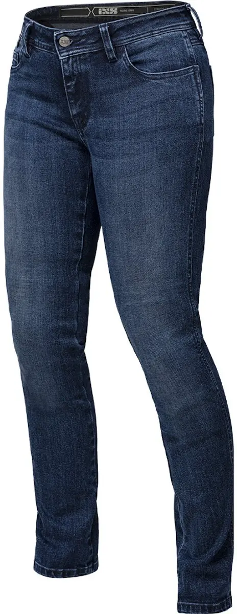 IXS 1L Straight Blauwe Dames Motorjeans
