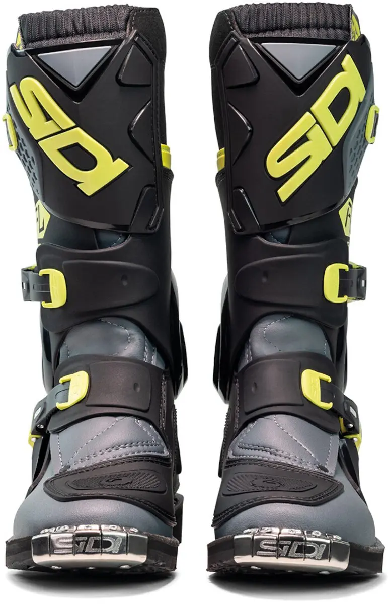 Sidi Flame Kinder Crosslaarzen 41 - Zwart/Limoen/Grijs