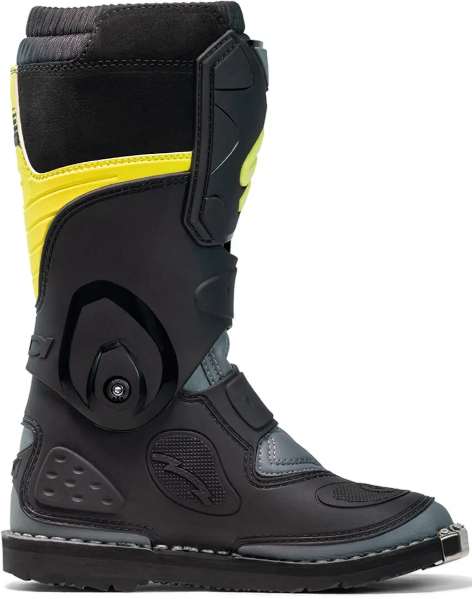 Sidi Flame Kinder Crosslaarzen 41 - Zwart/Limoen/Grijs