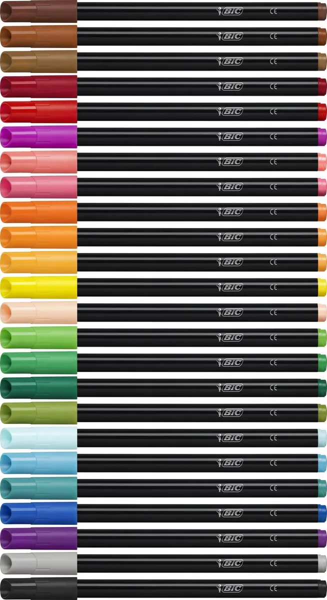 Bic Intensity Viltstiften - 24 Stuks Multicolor