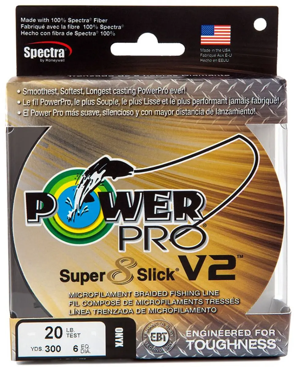 Shimano Power Pro Super 8 Slick V2 Vislijn 0.19mm - 275m - Moon Shine