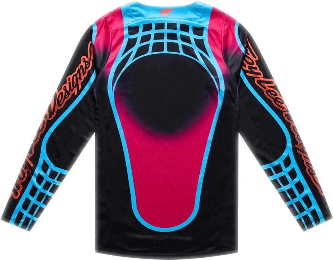 Troy Lee Designs GP Pro Framework Motocross-trui M - Paars/Aquamarijn - afbeelding 6 van 6