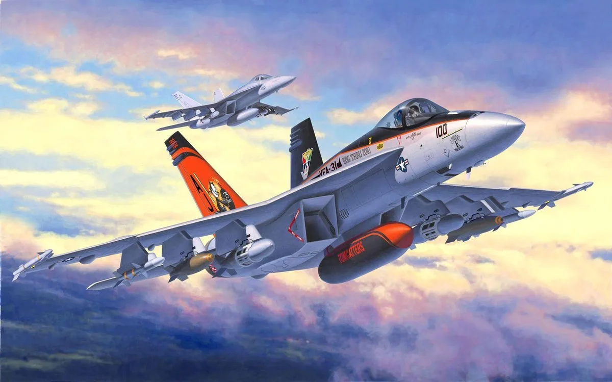 Revell 03997 F/A-18E Super Hornet Modelbouwpakket - 1:144 - Multi