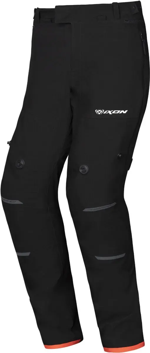 Ixon M-Skd PT Zwart Bright Rood Textiele Motorbroek