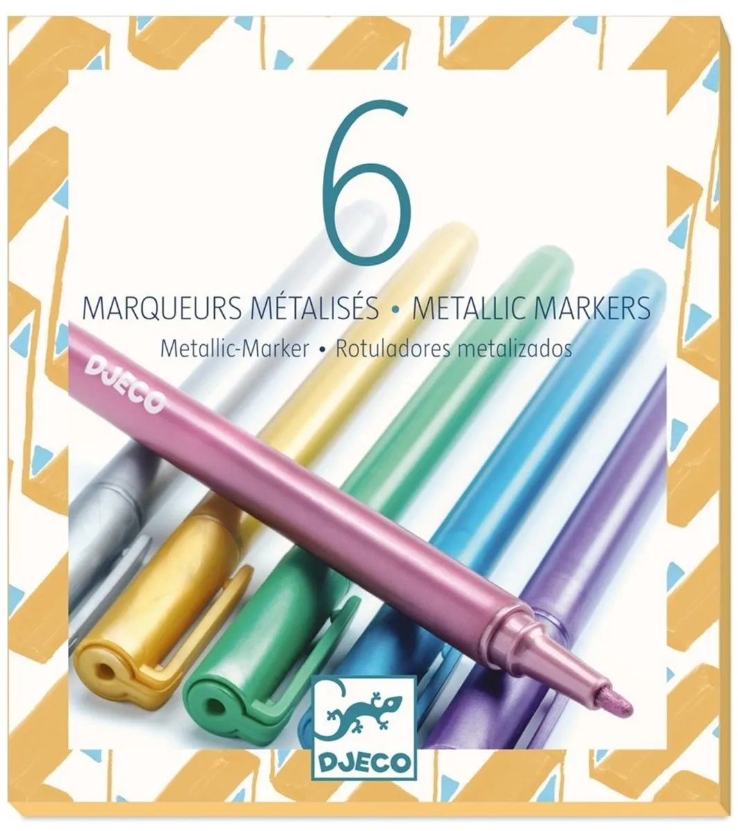 Djeco 6 Metallic Stiften - Multi Kleur