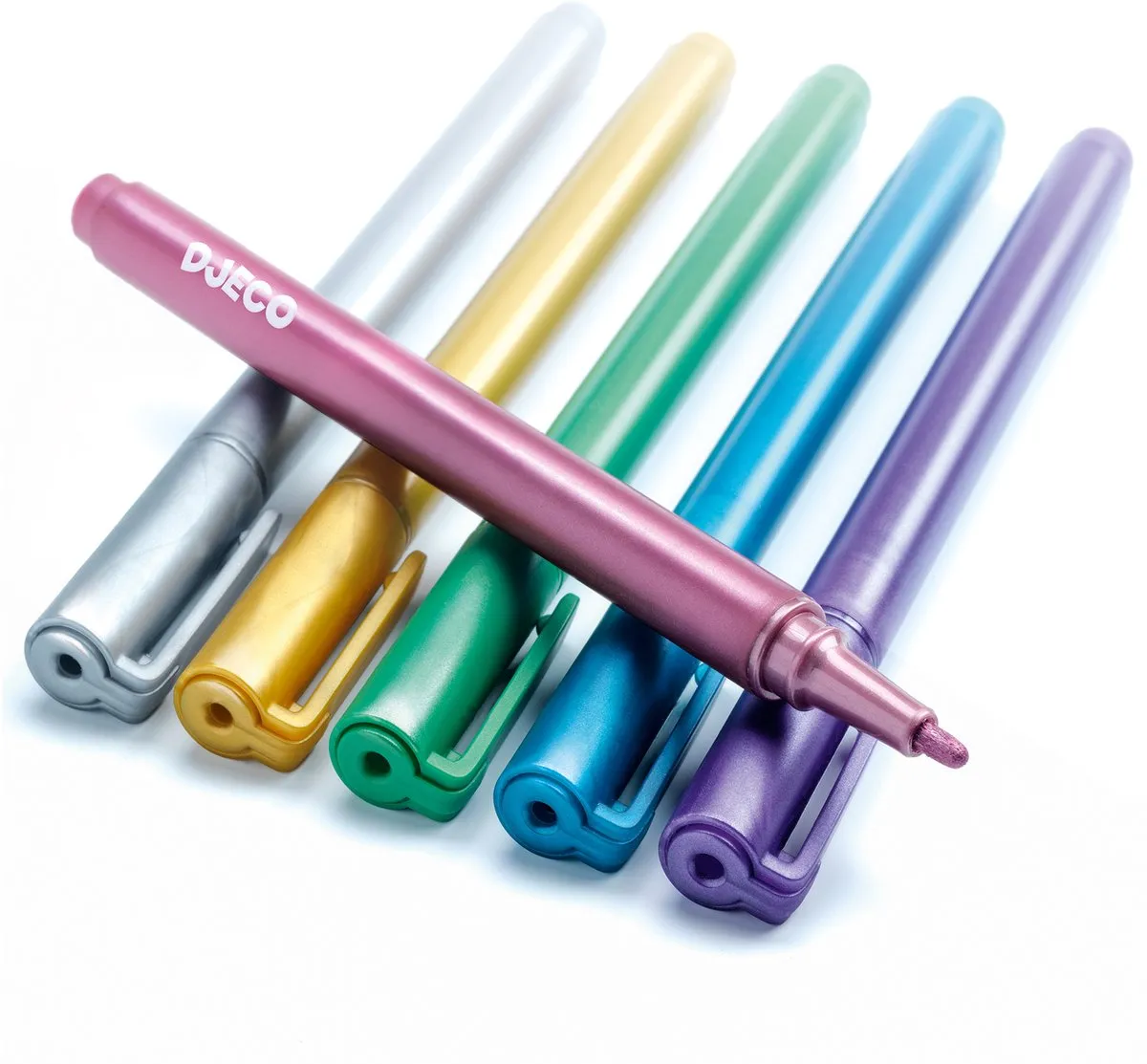 Djeco 6 Metallic Stiften