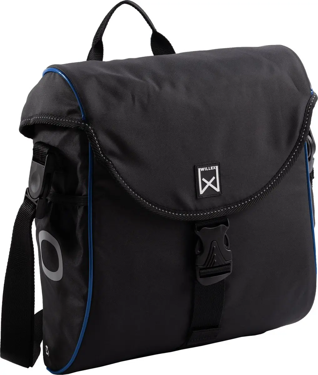 Willex Enkele Tas 300 - 12L - Zwart/Blauw