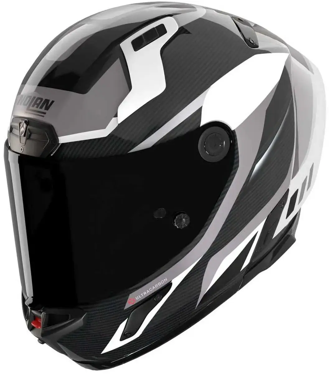 Nolan X-804 RS Ultra Carbon Lesmo Helm - XS Grijs/Zwart - afbeelding 6 van 6