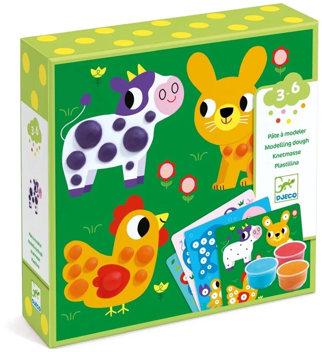 Djeco Plasticine Dierencirkels - Multi Kleur
