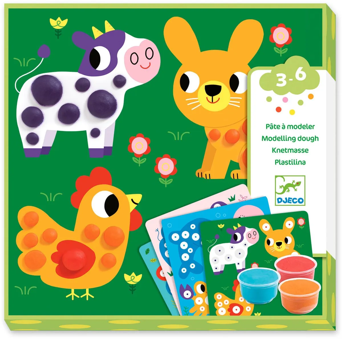 Djeco Plasticine Dierencirkels - Multi Kleur