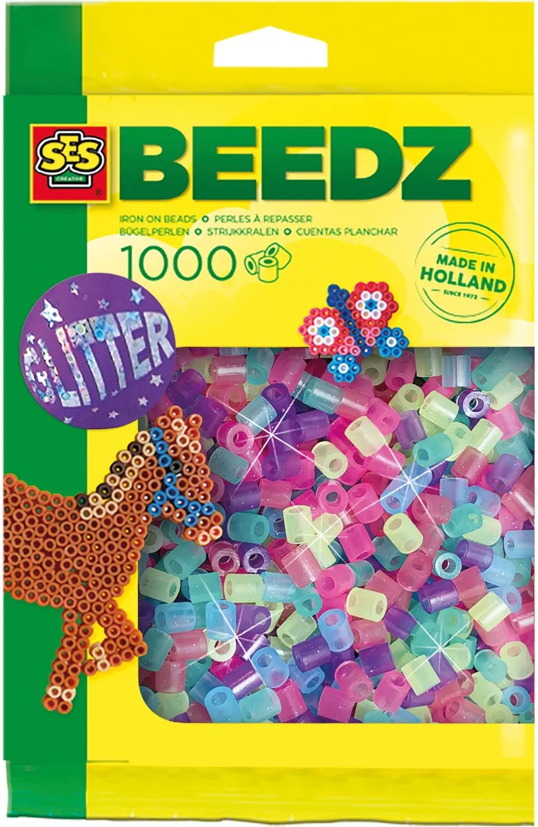 SES Creative Beedz Strijkkralen Mix Glitter