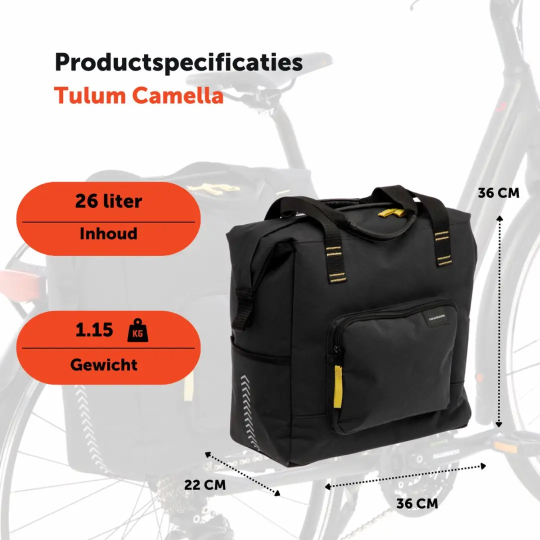 New Looxs Tulum Camella Fietstas 26L - Zwart
