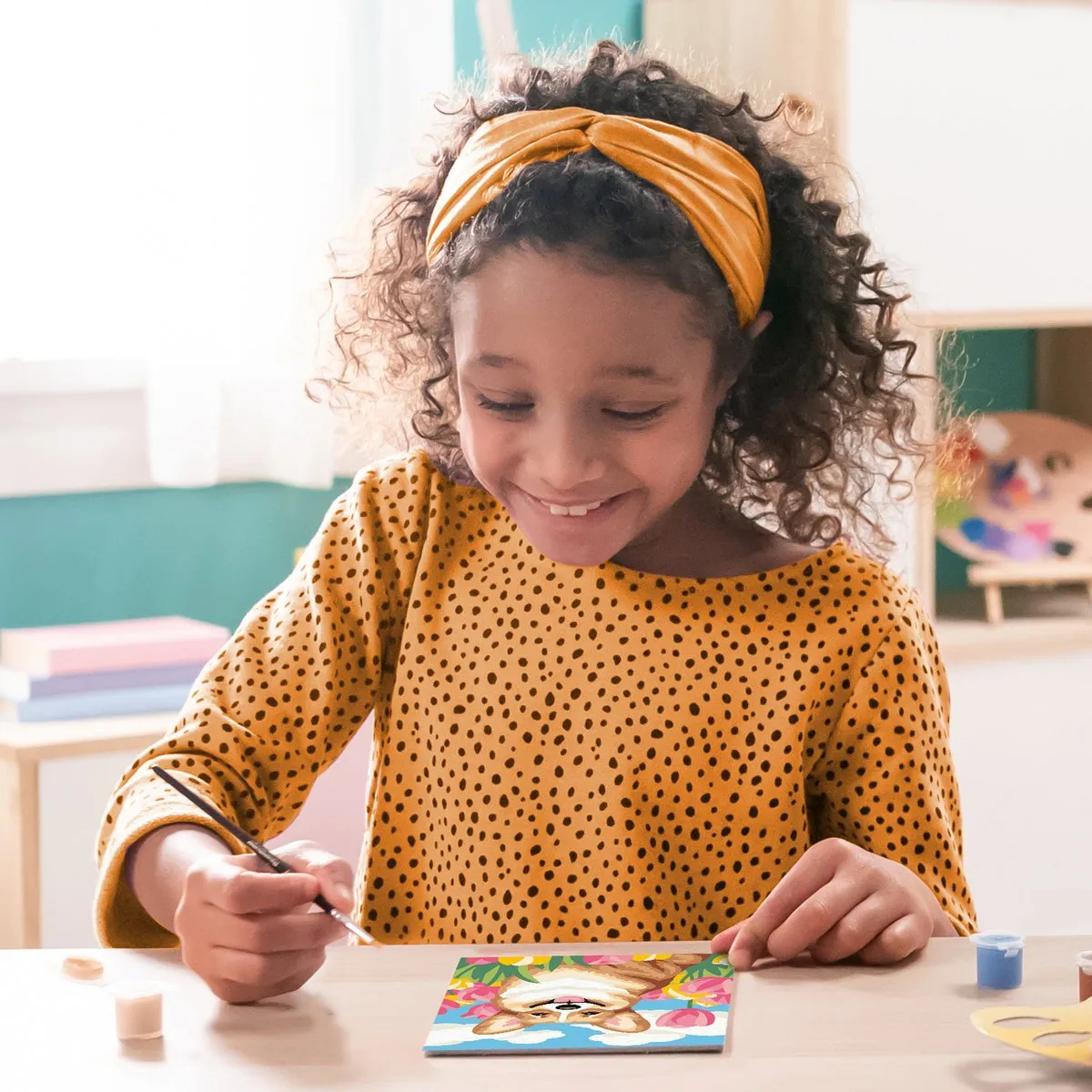 Ravensburger CreArt Floral Corgi Schilderen op Nummer - Meerkleurig