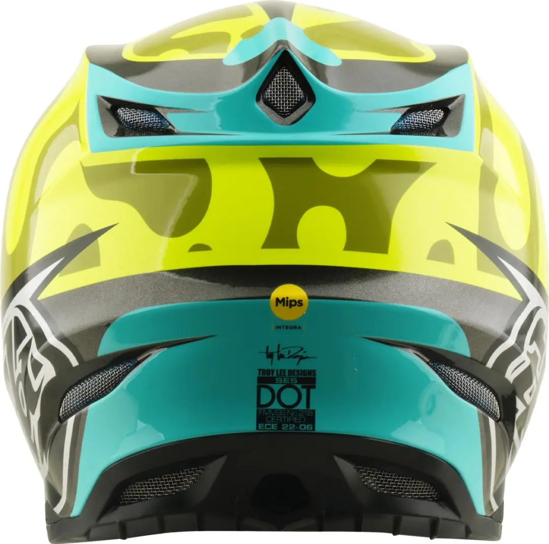 Troy Lee Designs SE5 Composite MIPS Motocrosshelm - L - Neongeel