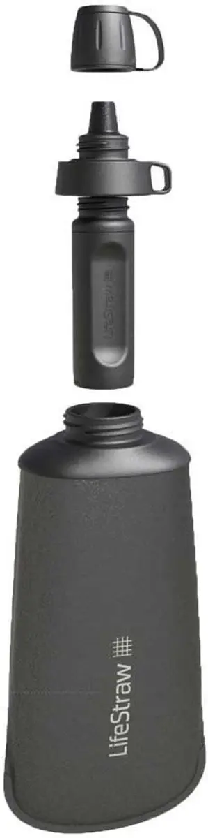 LifeStraw Peak Series 650ml Drinkfles - Grijs