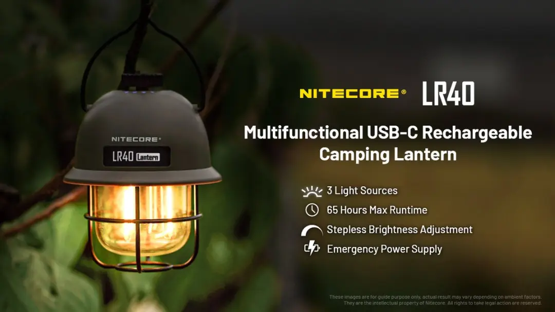 Nitecore LR40 Powerbank - Campinglamp Wit - afbeelding 5 van 6
