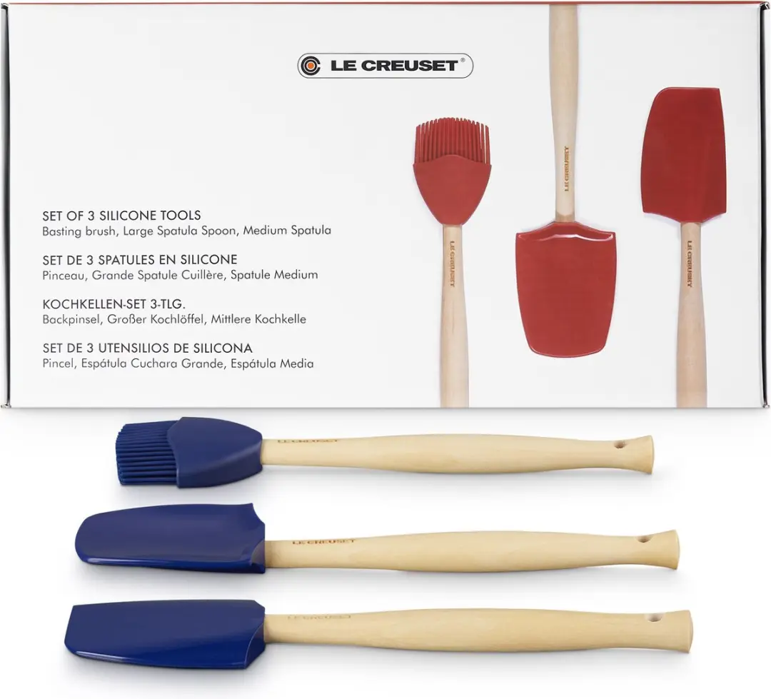 Le Creuset Spatelset 3-delig - Blauw