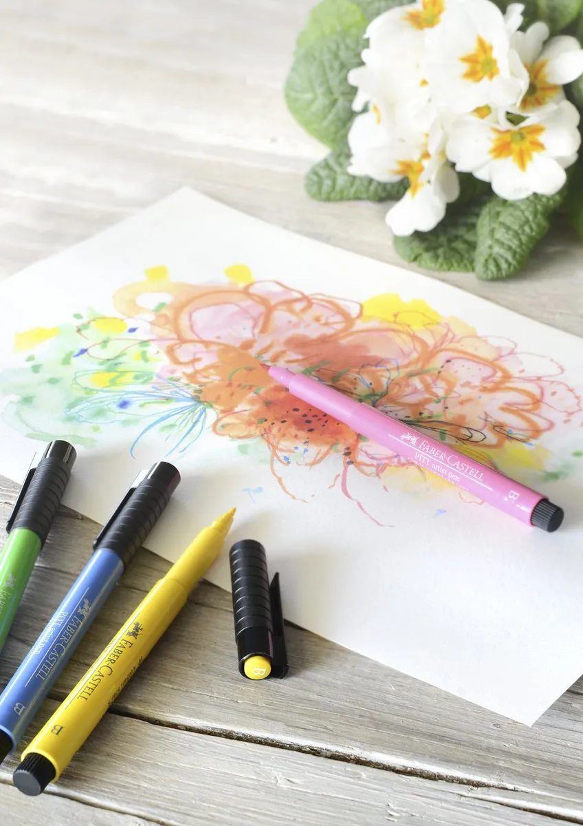 Faber-Castell Pitt Artist Pen Brushpen 6-delig - Pastel