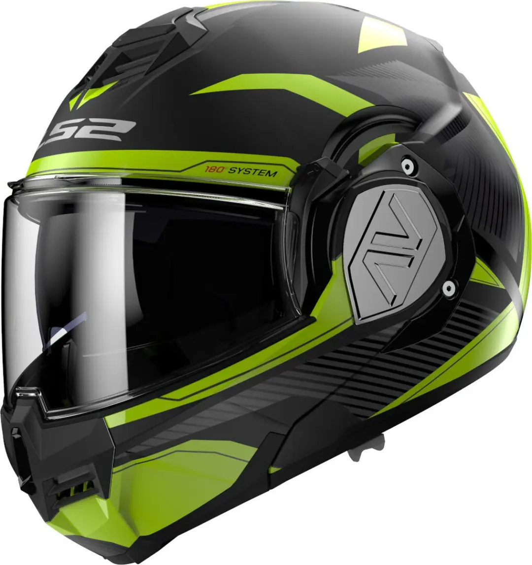 LS2 Helm Advant Revo FF906 mat zwart / fluor geel maat XS