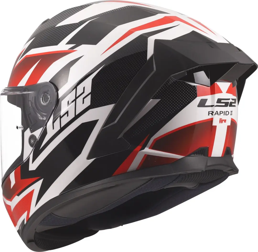 LS2 FF820 Rapid III Xtrem Helm - M - Wit/Zwart/Rood