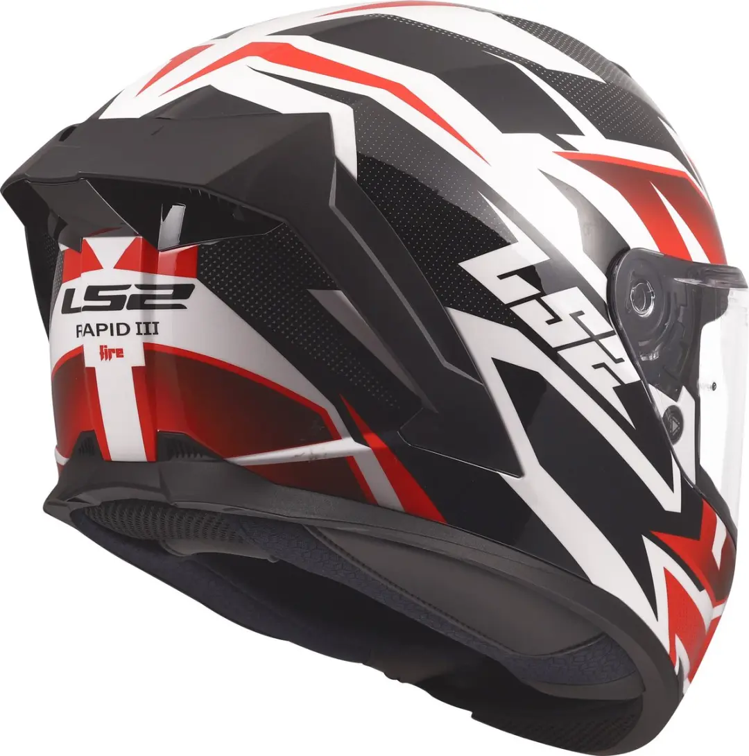LS2 FF820 Rapid III Xtrem Helm - M - Wit/Zwart/Rood