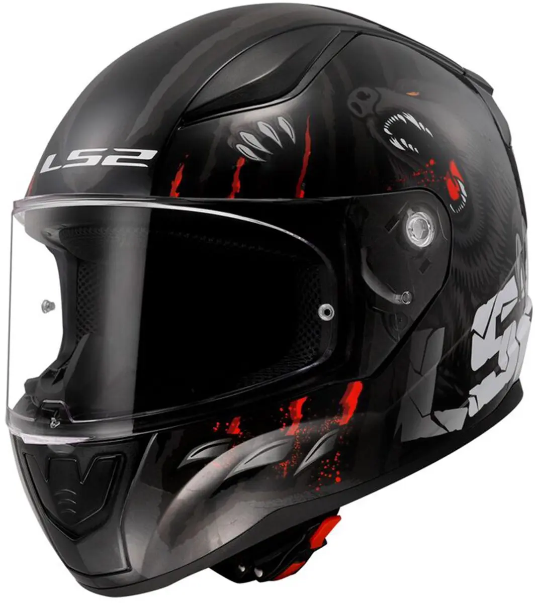 LS2 Helm Rapid II FF353 Claw zwart maat M