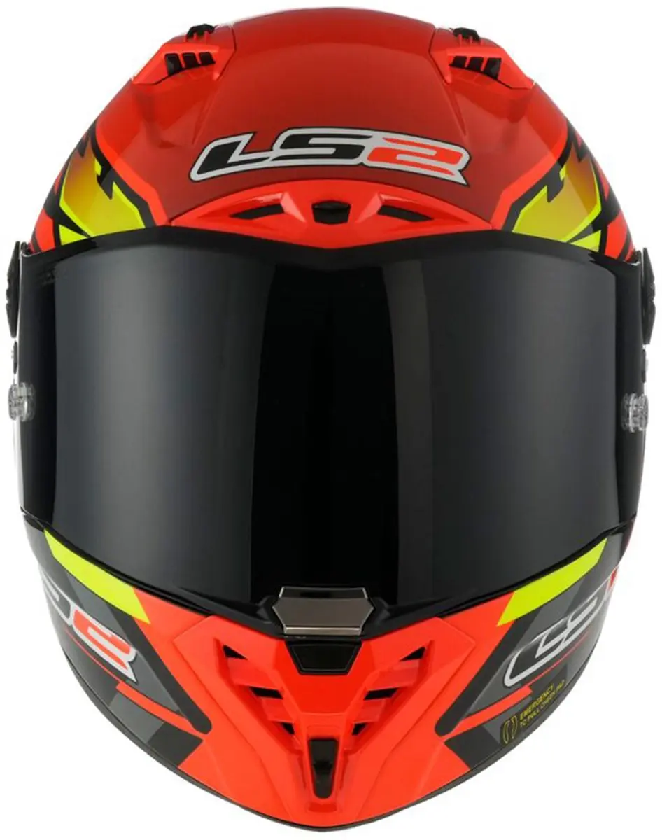 LS2 FF805 Thunder GP Aero Helm - Maat S - Rood
